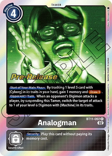 Analogman (11092) [BT11_PR] - Digimon Card Game Single