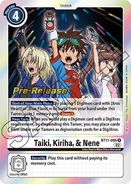 Taiki Kiriha & Nene (11095) [BT11_PR] - Digimon Card Game Single