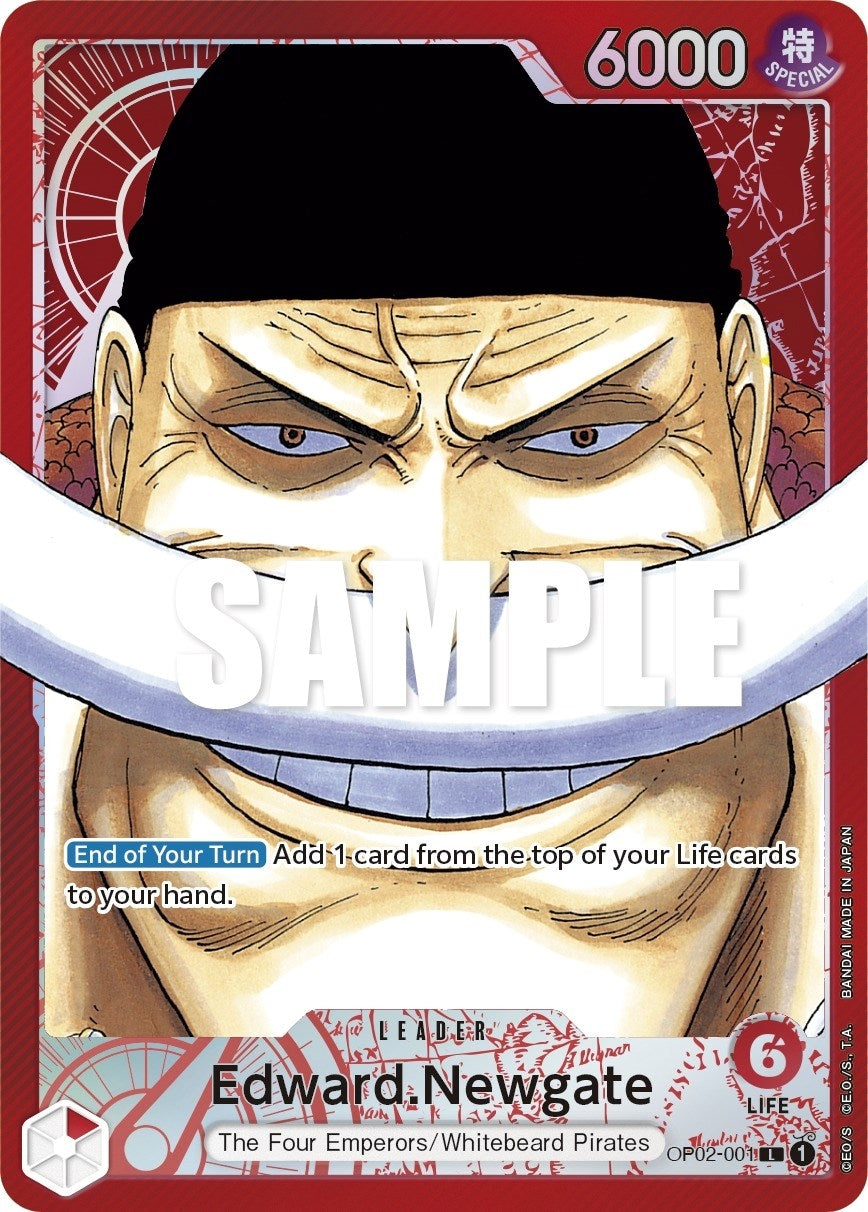 Edward.Newgate (001) (Alternate Art) (2001) (OP02) - One Piece Card Game Single