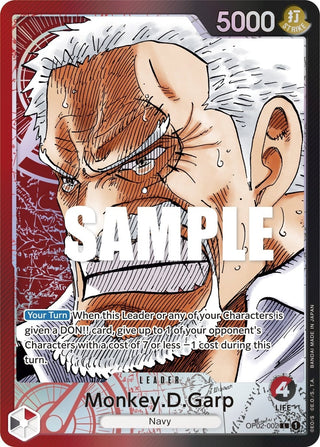 Monkey.D.Garp (002) (Alternate Art) (2002) (OP02) - One Piece Card Game Single