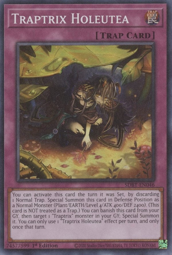 Traptrix Holeutea (46) (SDBT) - YuGiOh Single