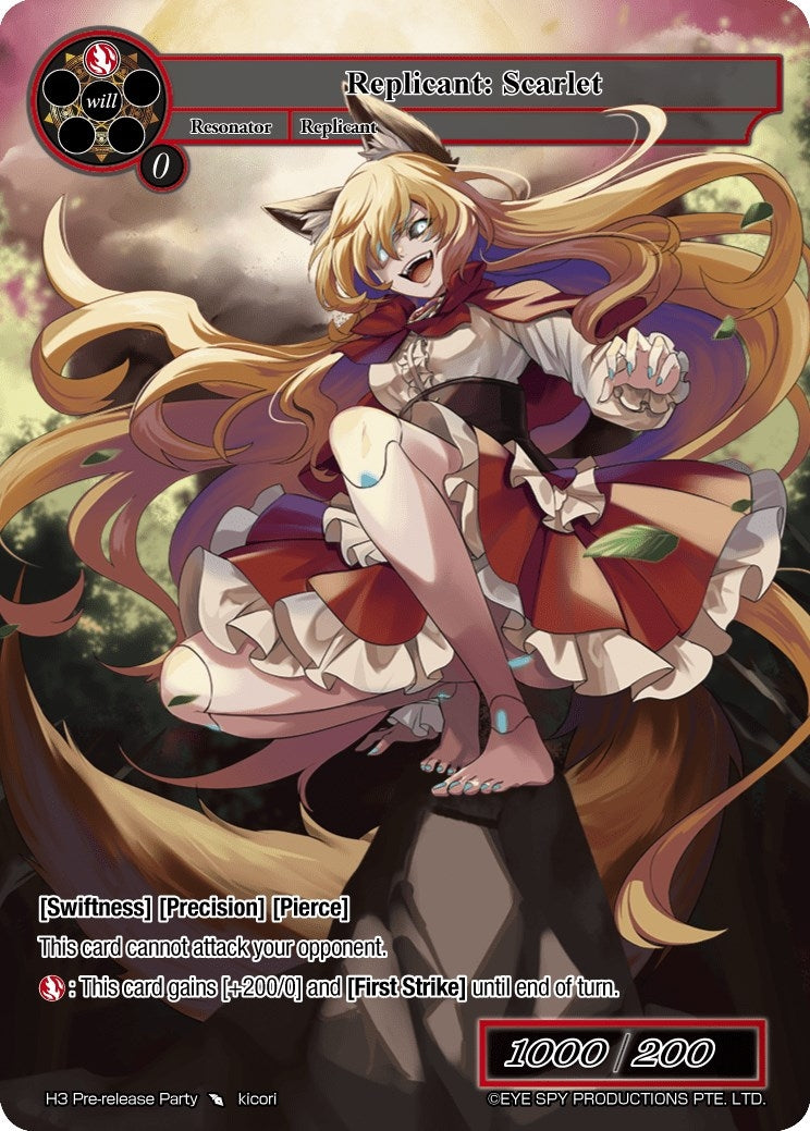 Replicant: Scarlet (3) [PRO] - Force of Will Single