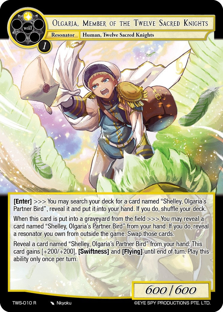 Olgaria Member of the Twelve Sacred Knights (10) [TWS] - Force of Will Single