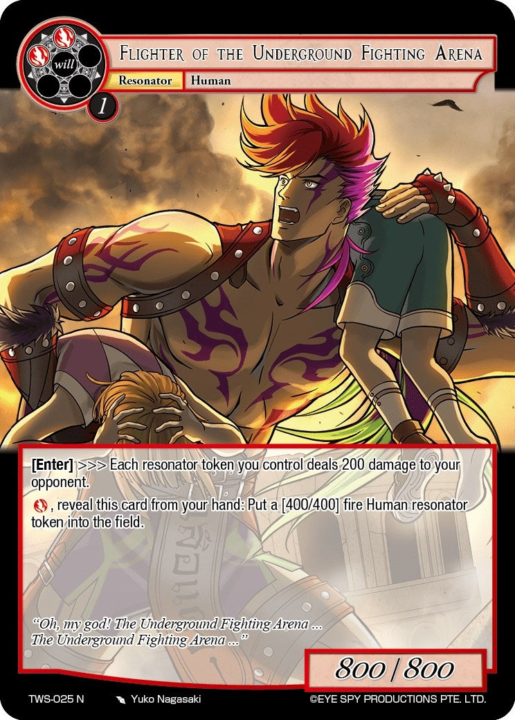 Flighter of the Underground Fighting Arena (25) [TWS] - Force of Will Single