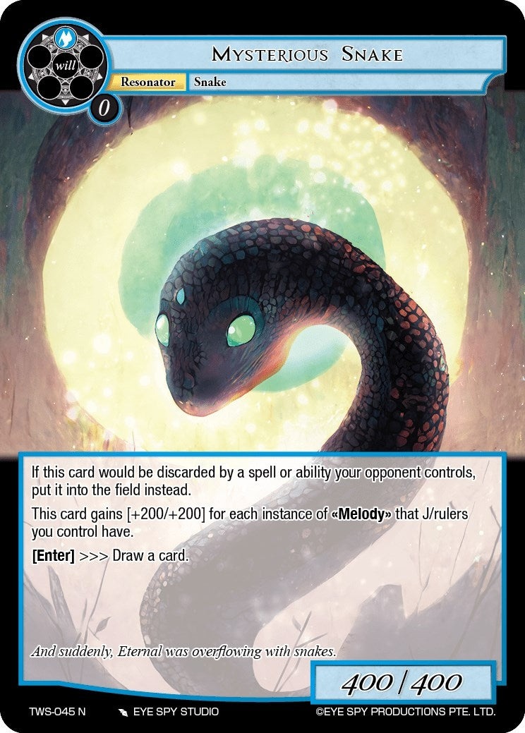 Mysterious Snake (45) [TWS] - Force of Will Single