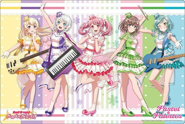 Bushiroad Rubber Mat Collection V2 Vol.554: BanG Dream! Girls Band Party! - Pastel*Palettes (2554) - Playmats Sealed