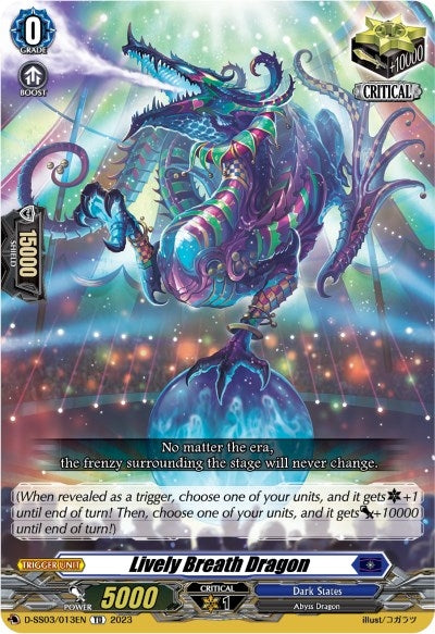 Lively Breath Dragon (3013) [D-SS03] - Cardfight Vanguard Single