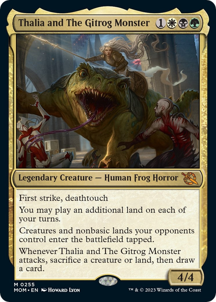 Thalia and The Gitrog Monster (255) [MOM] - MTG Single