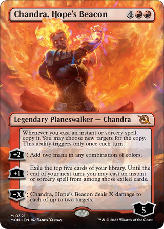 Chandra Hope’s Beacon (Borderless) (321) [MOM] - MTG Single