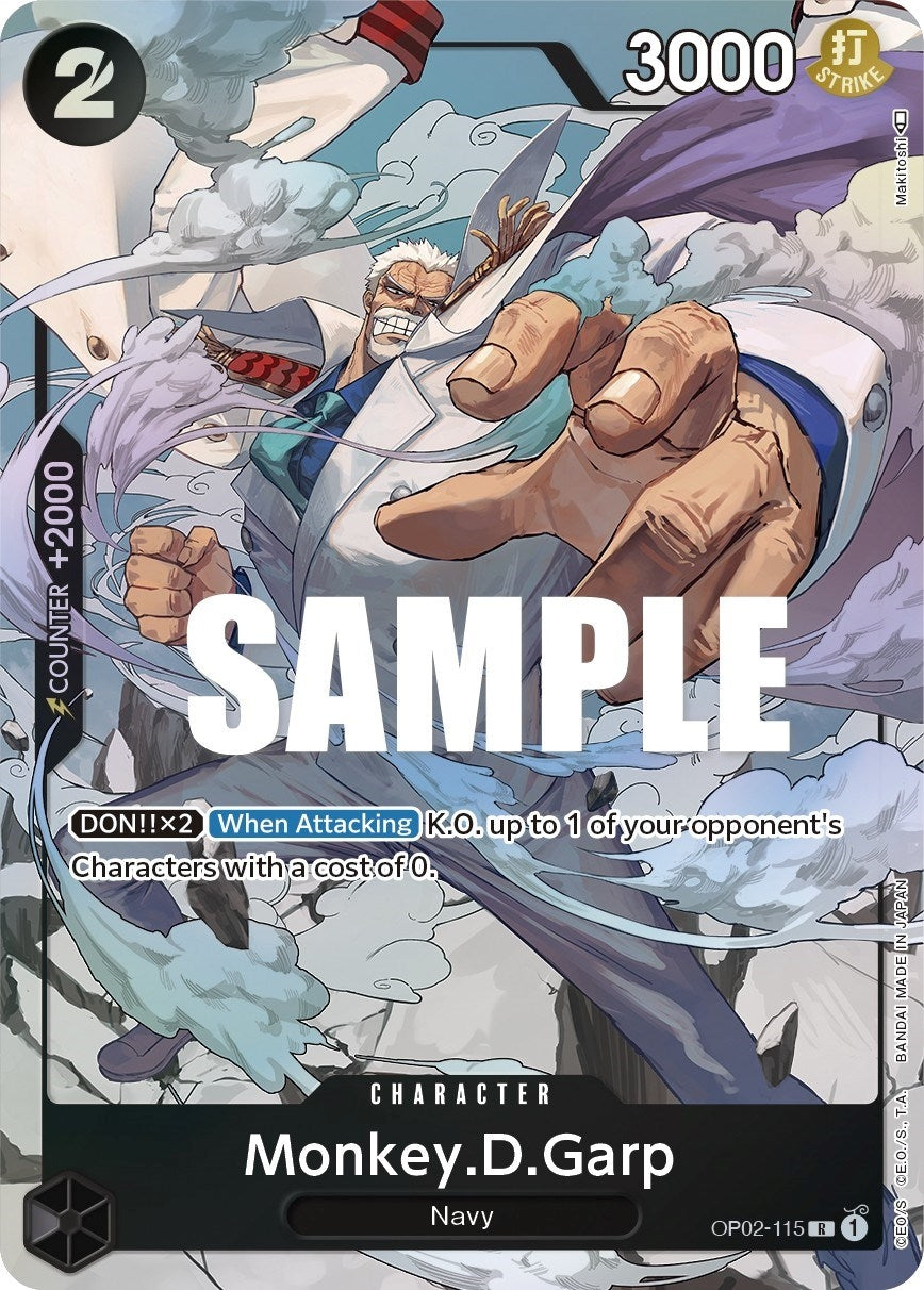 Monkey.D.Garp (115) (Alternate Art) (2115) (OP02) - One Piece Card Game Single