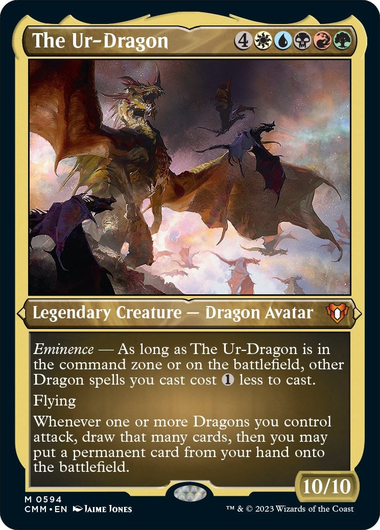 The Ur-Dragon (Foil Etched) (594) [CMM] - MTG Single
