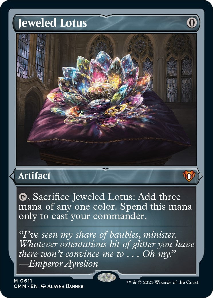 Jeweled Lotus (Foil Etched) (611) [CMM] - MTG Single