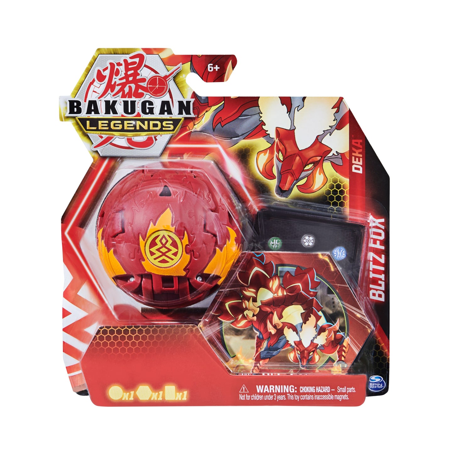 Deka Bakugan Single Pack - Deka Pyrus Blitz Fox [LED] - Bakugan TCG Sealed