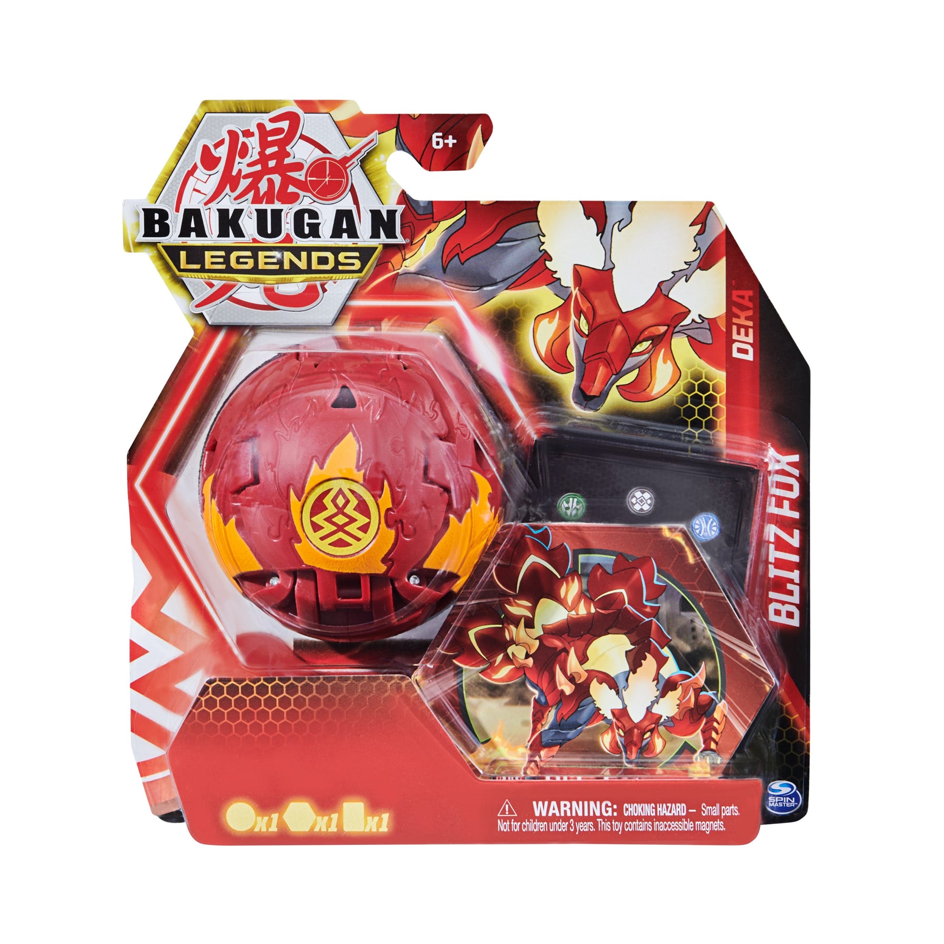 Deka Bakugan Single Pack - Deka Pyrus Blitz Fox [LED] - Bakugan TCG Sealed