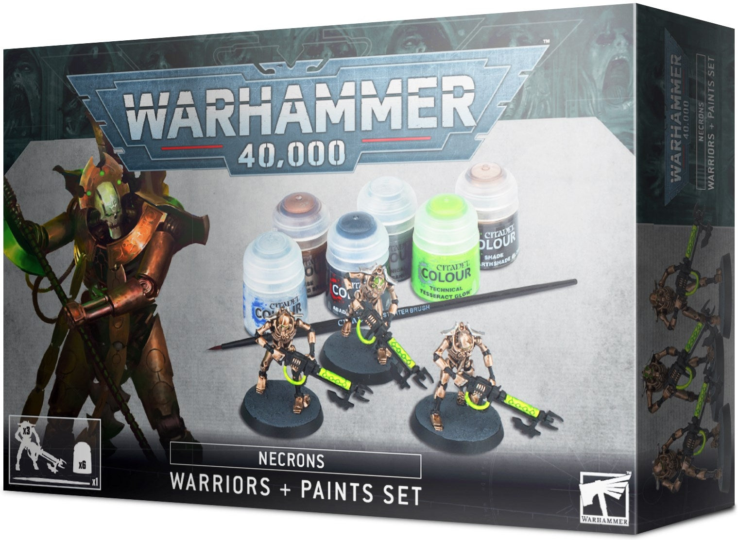 Warhammer 40K - Necrons: Warriors + Paints Set [PLAS] - Warhammer Box Sets Sealed
