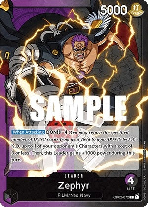 Zephyr (2072) (OP02) - One Piece Card Game Single