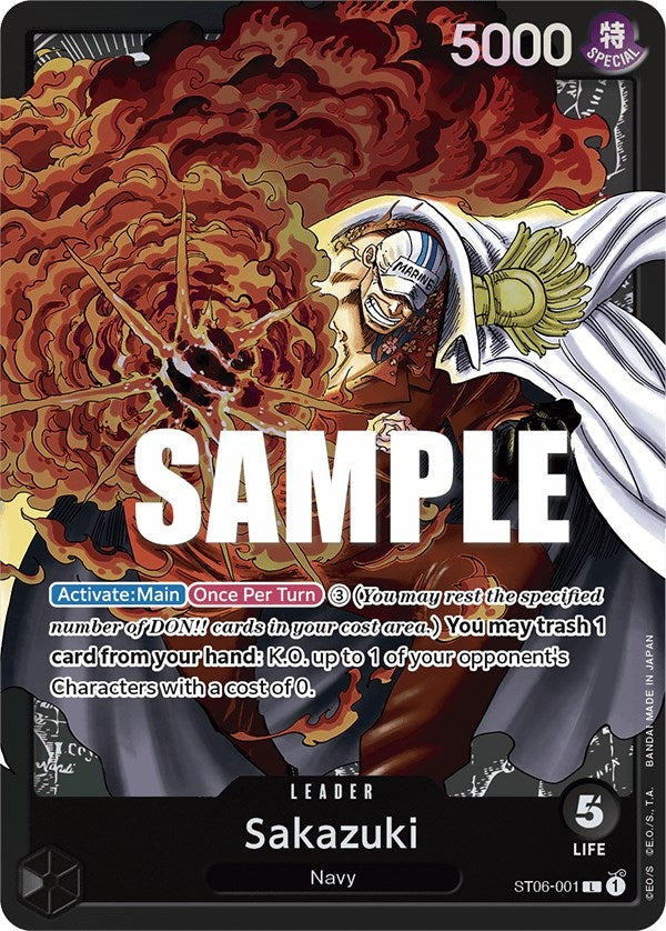 Sakazuki (6001) (ST-06) - One Piece Card Game Single