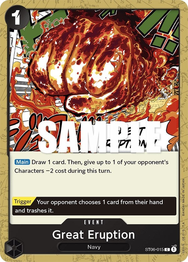 Great Eruption (6015) (ST-06) - One Piece Card Game Single