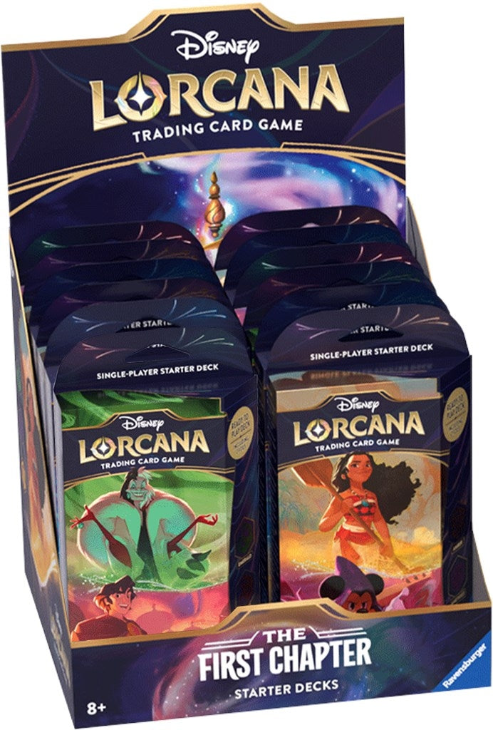 Disney Lorcana: The First Chapter Starter Deck Display (1) - Disney Lorcana Sealed