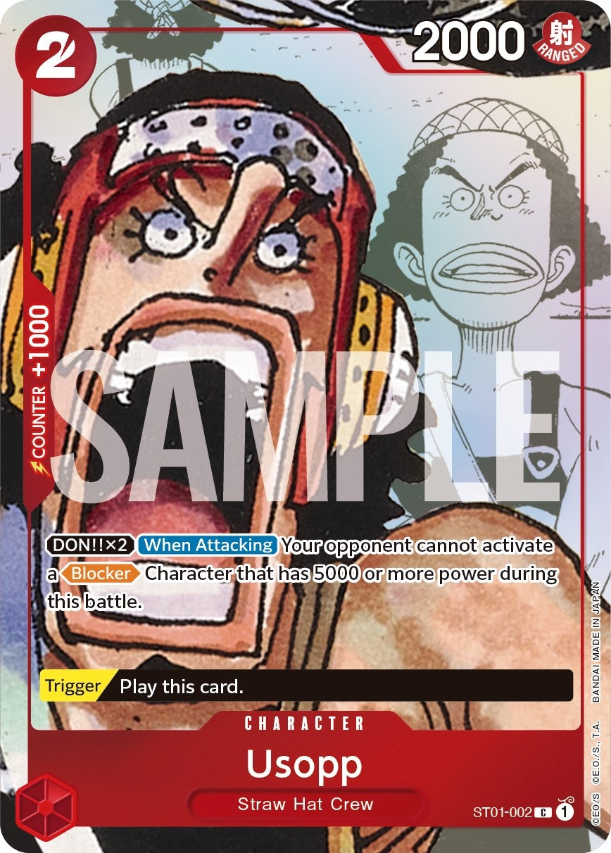 Usopp - ST01-002 (Alternate Art) (1002) (OP-PR) - One Piece Card Game Single