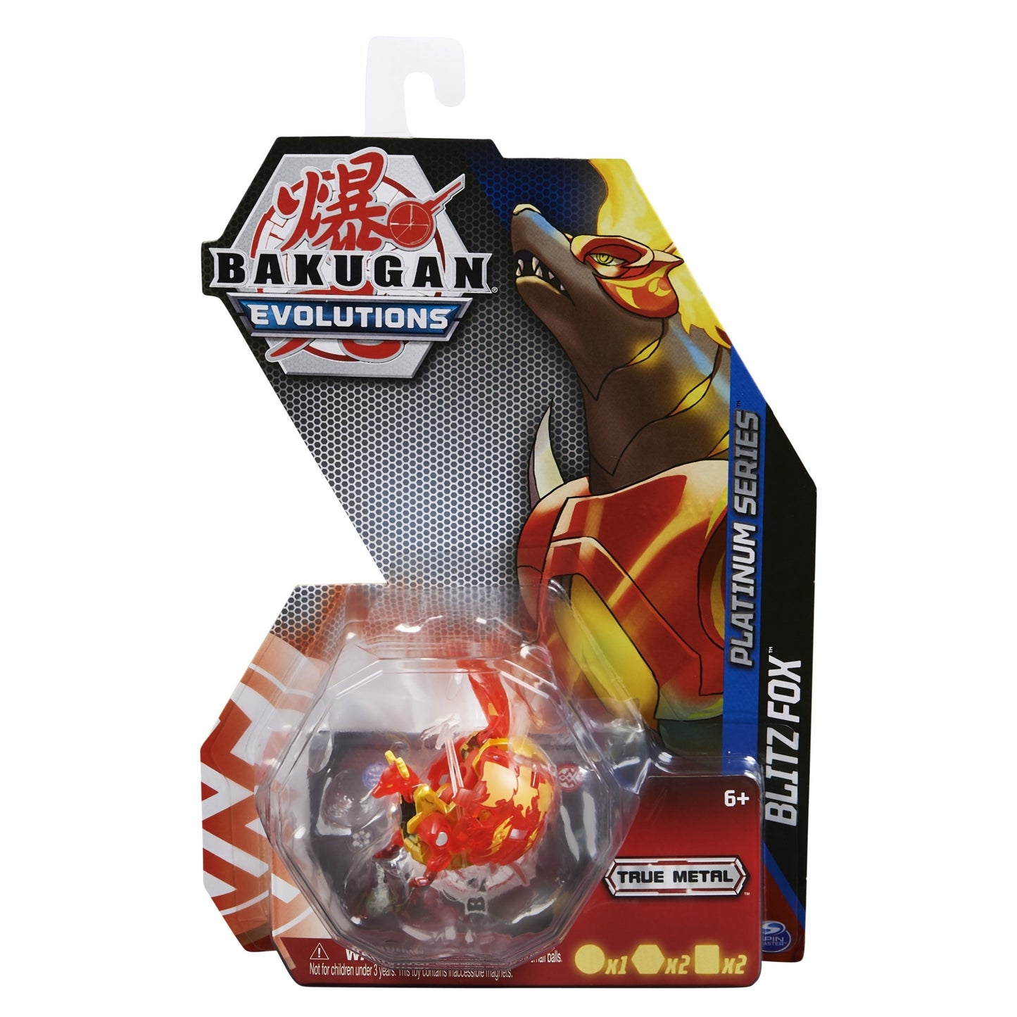 Platinum Series Bakugan Single Pack - Pyrus Blitz Fox [EVO] - Bakugan TCG Sealed