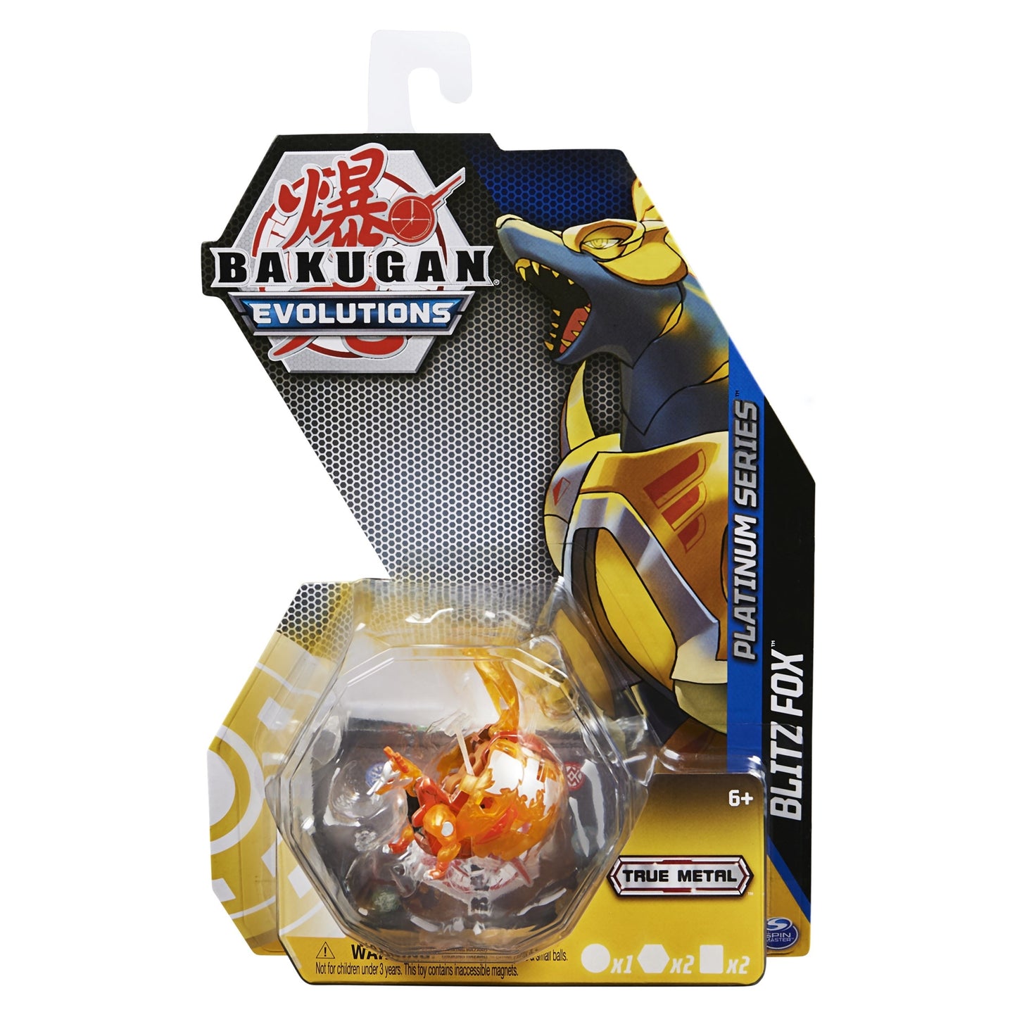 Platinum Series Bakugan Single Pack - Aurelus Blitz Fox [EVO] - Bakugan TCG Sealed