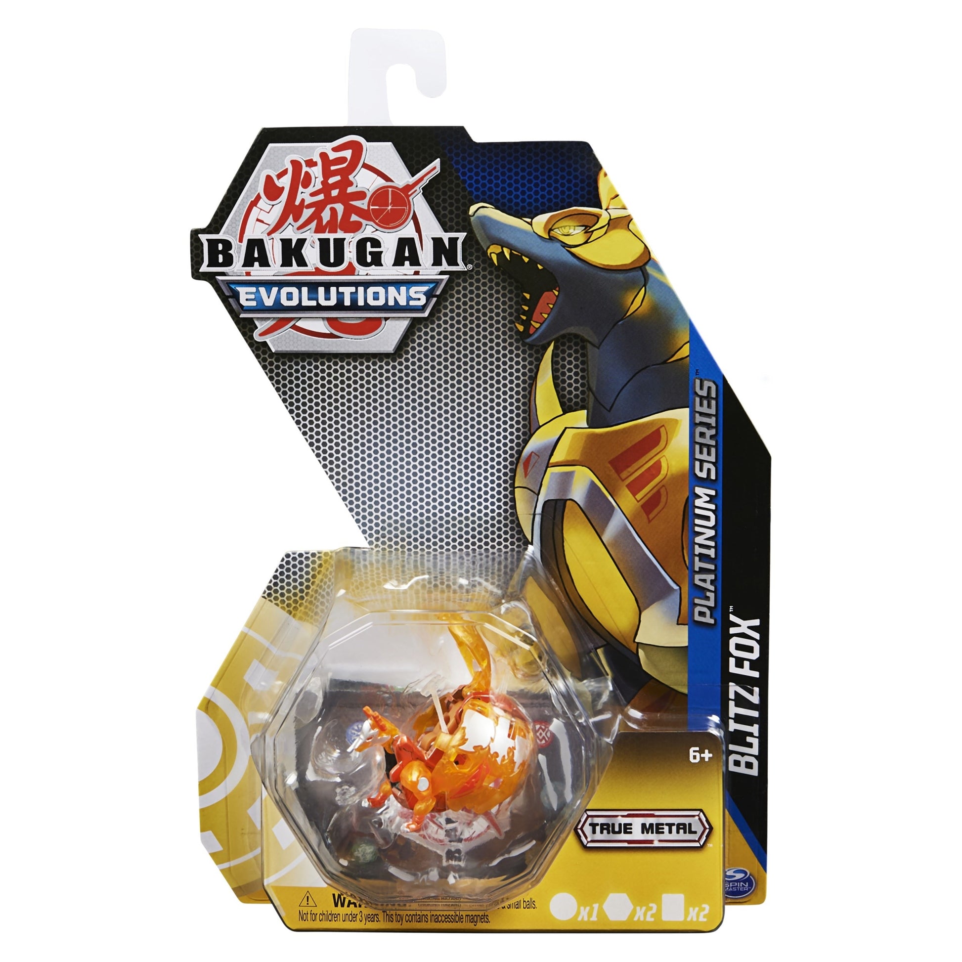 Platinum Series Bakugan Single Pack - Aurelus Blitz Fox [EVO] - Bakugan TCG Sealed