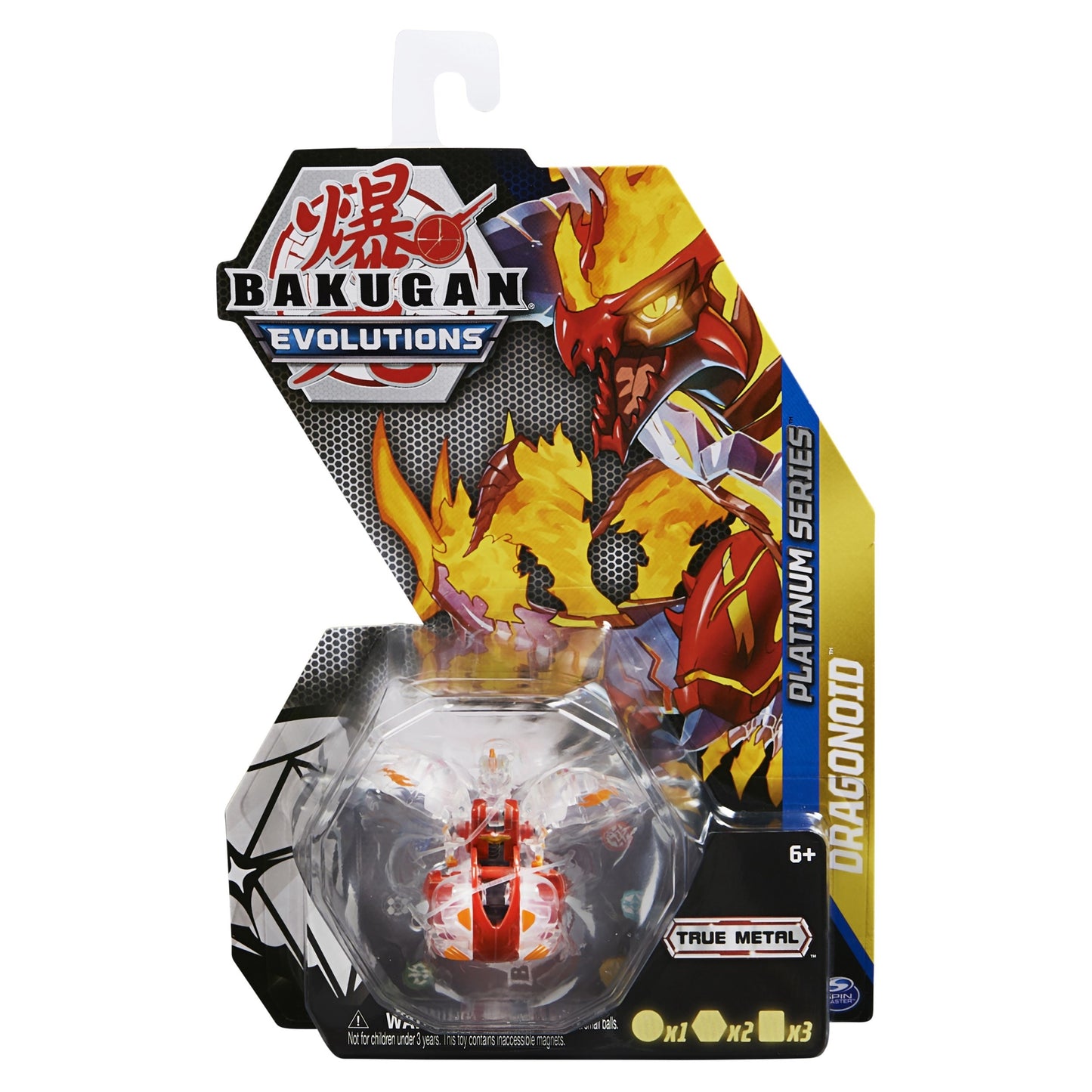 Platinum Series Bakugan Single Pack - Diamond Pyrus Dragonoid [EVO] - Bakugan TCG Sealed