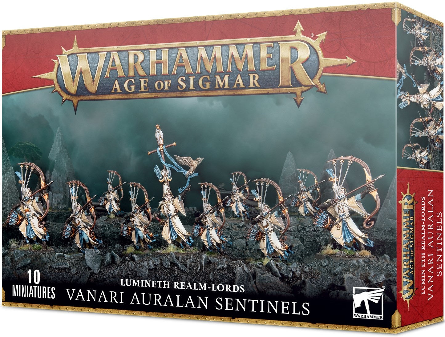 Warhammer: Age of Sigmar - Lumineth Realm-Lords: Vanari Auralan Sentinels [PLAS] - Warhammer Box Sets Sealed