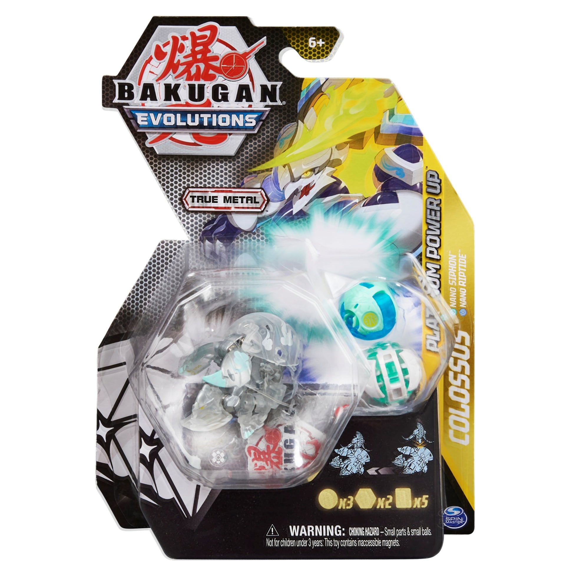 Bakugan Platinum Power Up Pack - Diamond Haos Platinum Colossus [EVO] - Bakugan TCG Sealed