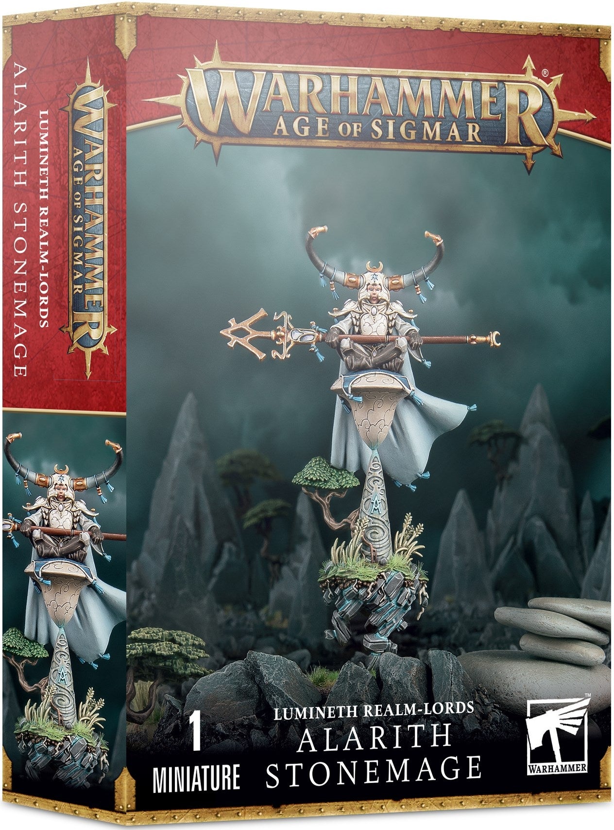 Warhammer: Age of Sigmar - Lumineth Realm-Lords: Alarith Stonemage [PLAS] - Warhammer Box Sets Sealed