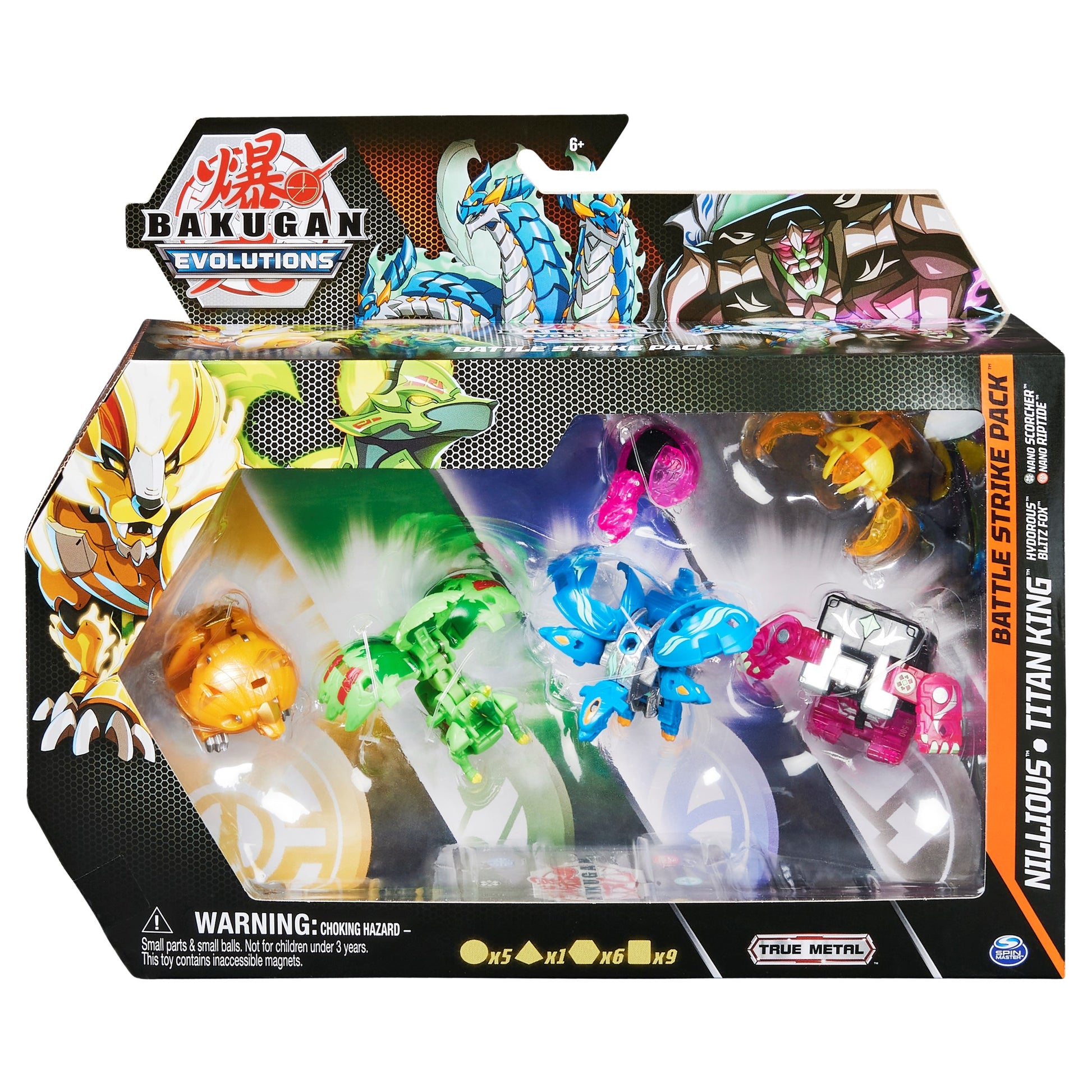 Bakugan Battle Strike Pack - Aquos Platinum Nillious Darkus Titan King [EVO] - Bakugan TCG Sealed