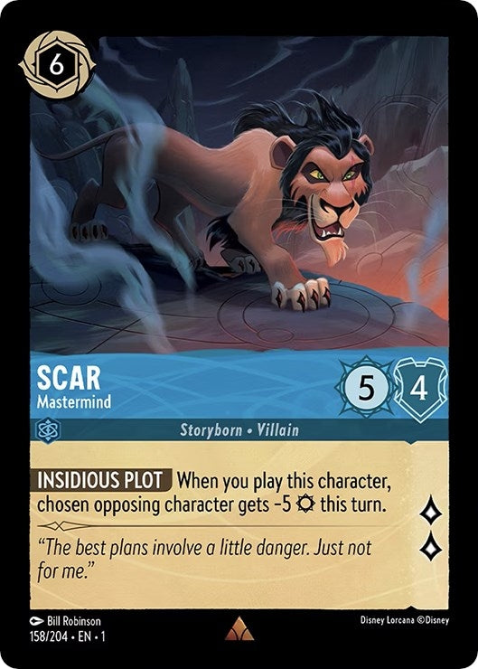 Scar - Mastermind (158) (1) - Disney Lorcana Single