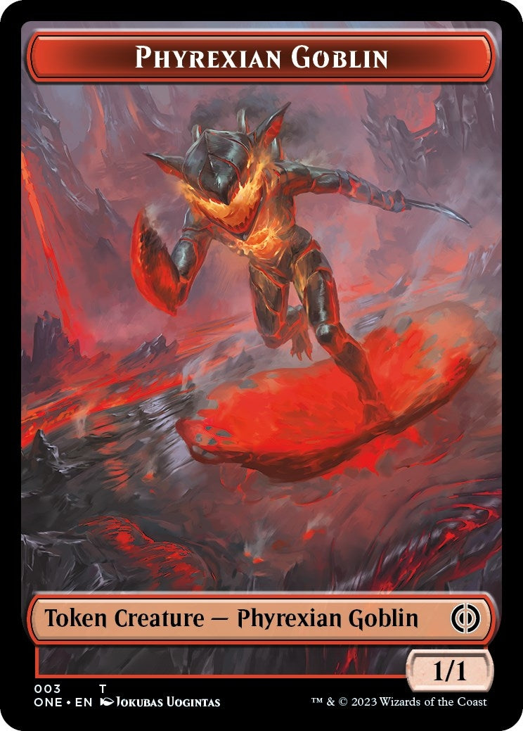 Phyrexian Goblin // Samurai Double-Sided Token (0) [ONE] - MTG Single