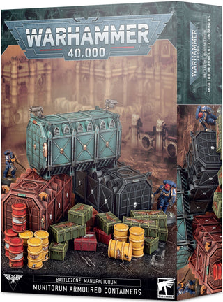Warhammer 40K: Battlezone: Manufactorum - Munitorum Armoured Containers [PLAS] - Warhammer Box Sets Sealed