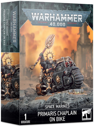 Warhammer 40K - Space Marines: Primaris Chaplain on Bike [PLAS] - Warhammer Box Sets Sealed