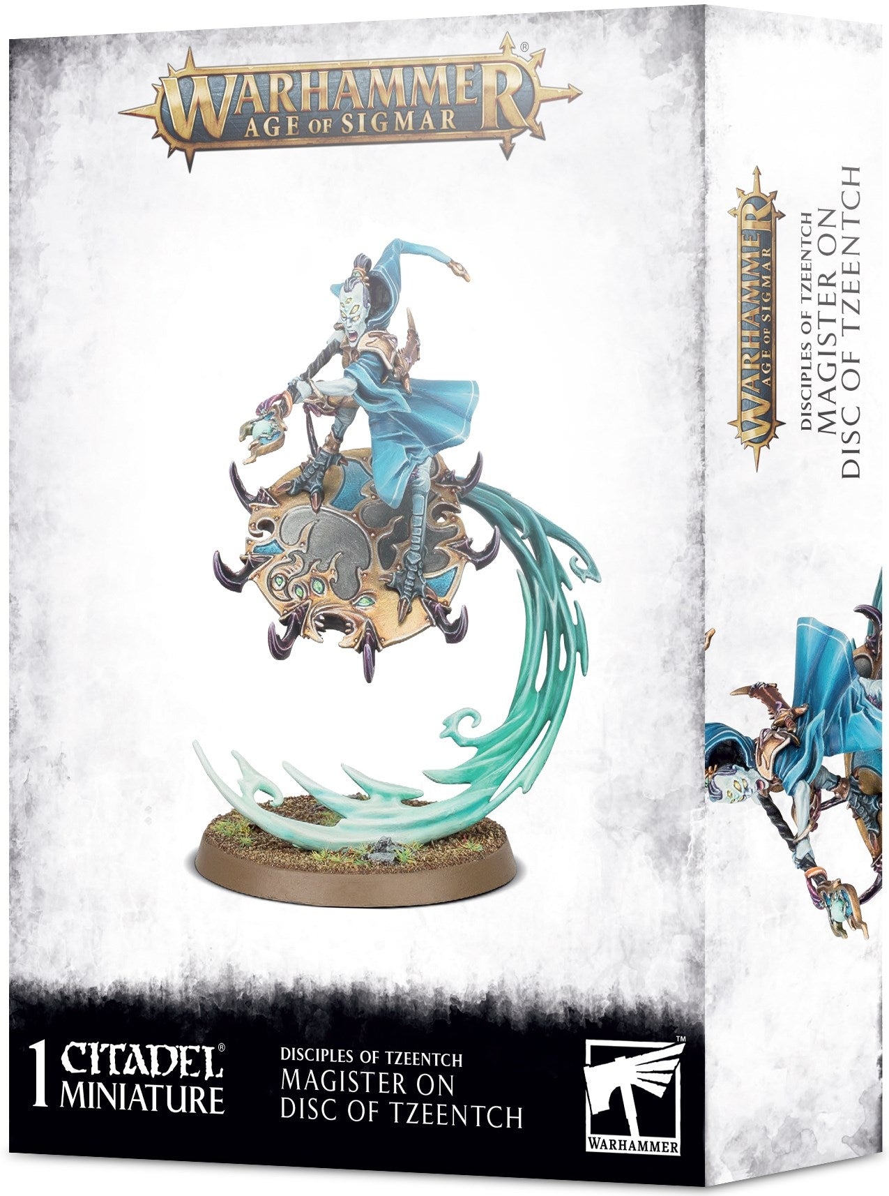 Warhammer: Age of Sigmar - Disciples of Tzeentch: Magister on Disc of Tzeentch [PLAS] - Warhammer Box Sets Sealed