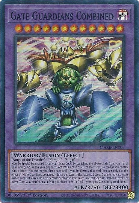 Gate Guardians Combined (3) (MAZE) - YuGiOh Single
