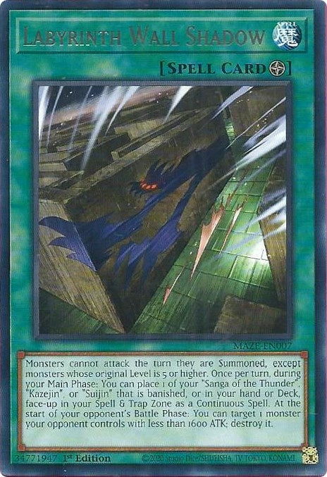 Labyrinth Wall Shadow (7) (MAZE) - YuGiOh Single
