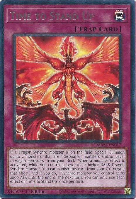 Time to Stand Up (17) (MAZE) - YuGiOh Single