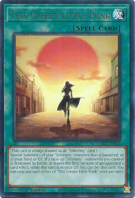 This Creepy Little Punk (18) (MAZE) - YuGiOh Single