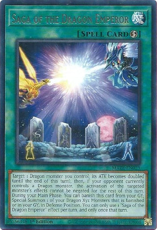 Saga of the Dragon Emperor (23) (MAZE) - YuGiOh Single