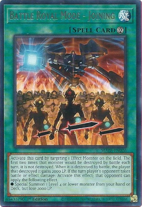Battle Royal Mode - Joining (26) (MAZE) - YuGiOh Single
