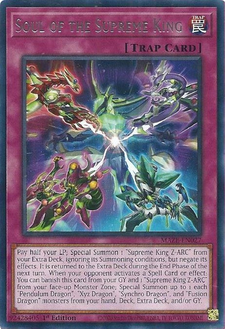 Soul of the Supreme King (27) (MAZE) - YuGiOh Single