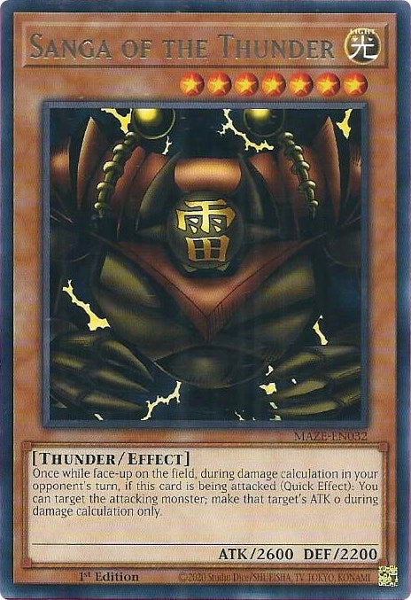 Sanga of the Thunder (32) (MAZE) - YuGiOh Single
