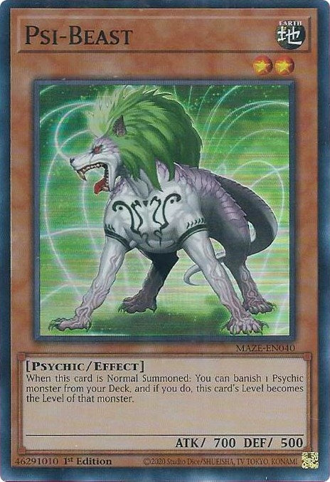 Psi-Beast (40) (MAZE) - YuGiOh Single