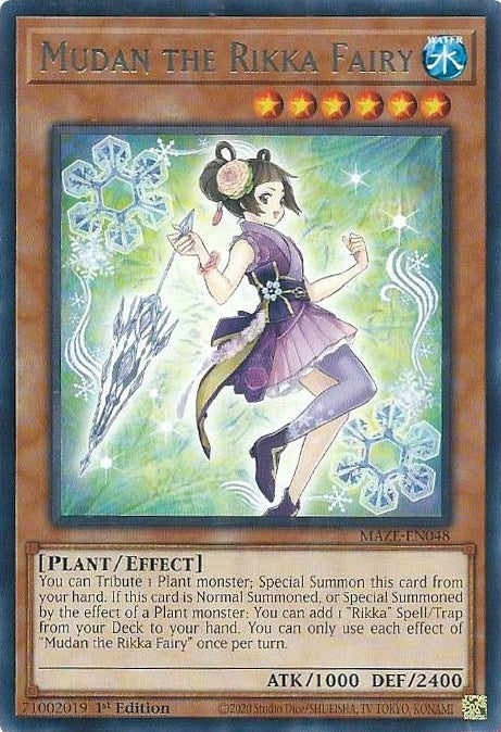 Mudan the Rikka Fairy (48) (MAZE) - YuGiOh Single