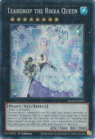 Teardrop the Rikka Queen (CR) (53) (MAZE) - YuGiOh Single
