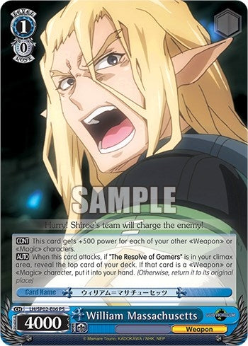 William Massachusetts (26) - Weiss Schwarz Single