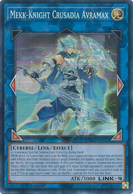 Mekk-Knight Crusadia Avramax (54) (MAZE) - YuGiOh Single